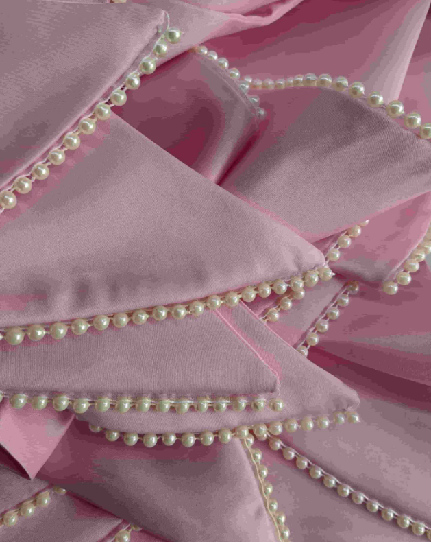 Casual Dresses Elegant Pearl Bow Backless Sexy Mini Dress Women's Luxury Party Short White Black Pink Birthday Evening Wedding