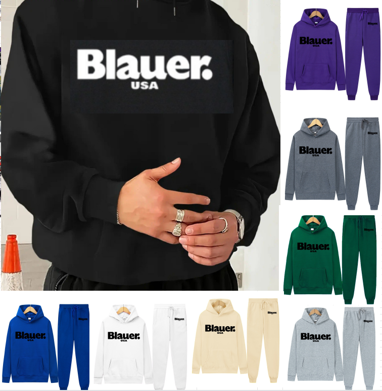 Men's Autumn and Winter Letter Printed Long Sleeved Casual Hoodie Soft and Breathable Sportswear