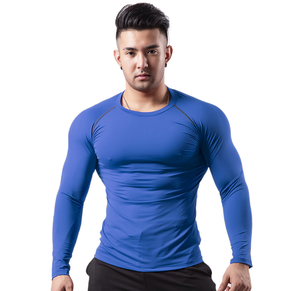 Men's Summer Gym Clothes: High-Stretch, Breathable, Quick-Dry T-Shirt, Basketball & Running Short-Sleeve Athletic Compression Shirt