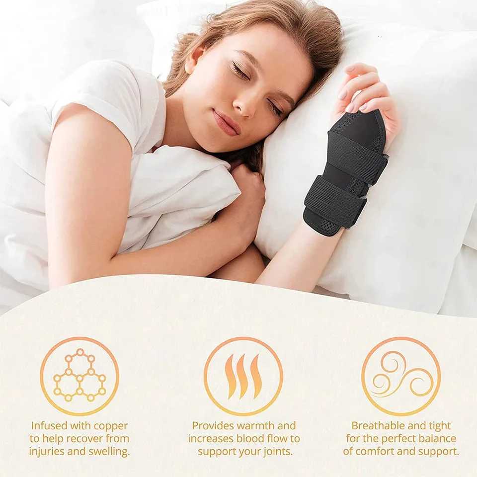 Fitness Thumb Wrist Brace Wraps Carpal Tunnel Arthritis Tendonitis Sprain Wrist Support Bandage Gym Home Sports Hand Protector M251226