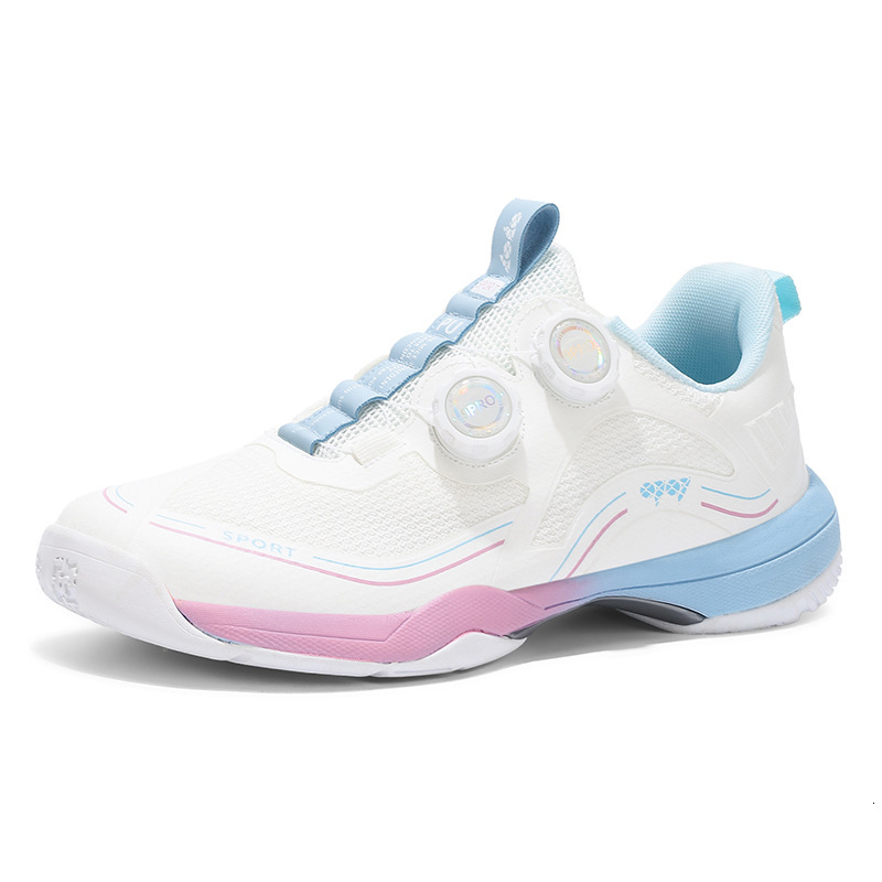 New Table Rotating Buckle Badminton for Men and Women Outdoor Sports Running Tennis Training Shoes with Carbon Plate Sole
