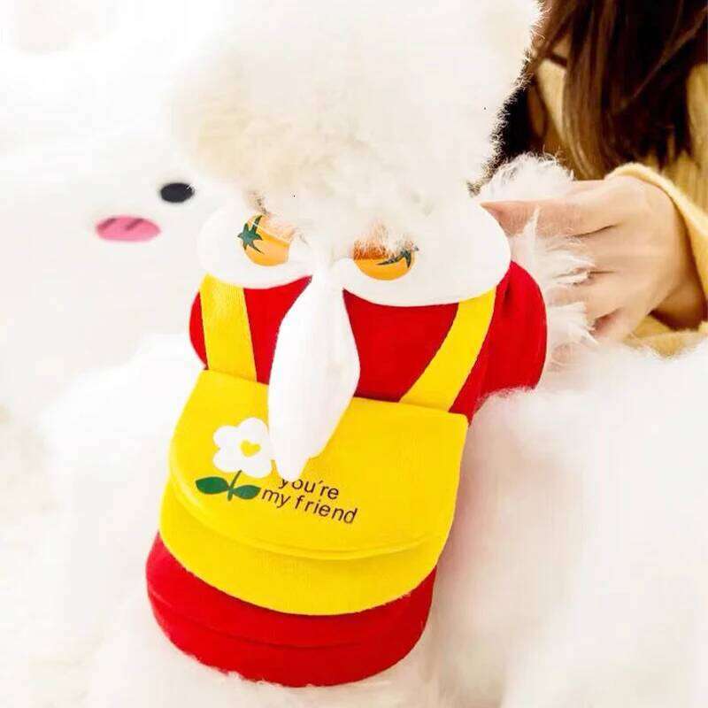 Winter Clothes Cute Cartoon Warm Hoodie Chihuahua French Bulldog Sweatshirt Puppy Outfit Coat Pet Dog Costume 25T1226
