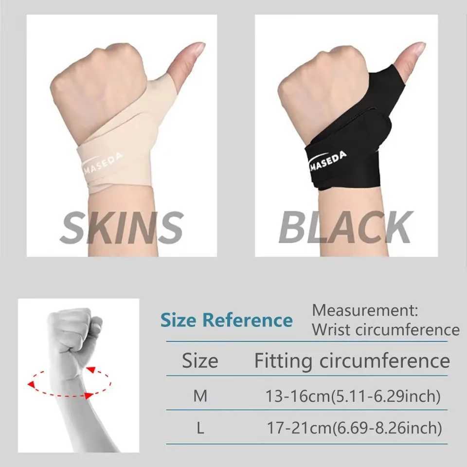 GOBYGO 1Pcs Adjustable Wrist Guard Breathable And Highly Elastic Wrist Finger Guards Tendon Sheath Strain Basketball Volleyball M251226