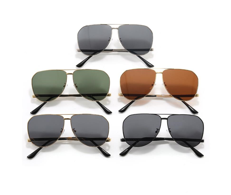 Tlofedi Sunglasses For Women Men Designer Sunglasses Polarized UV400 Round Sunglasses Fashion Classic Luxury Glasses Goggle Pilot Alloy Frame Eyewear 