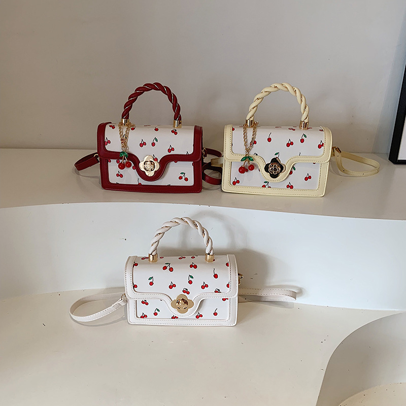 luxury brand bag 2025 New Designer Shoulder Tote Bags For Womans Ladies Flower Printing Square Handbag Girl Fashion Bag