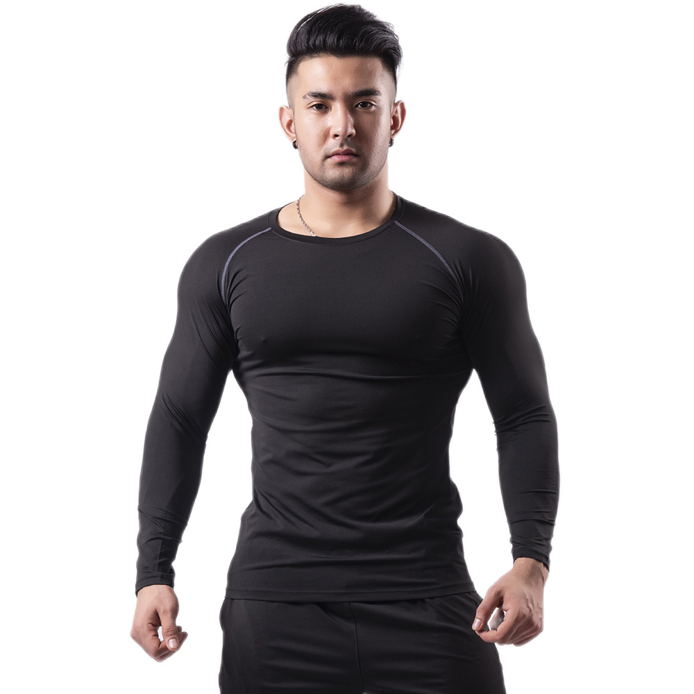 Men's Summer Gym Clothes: High-Stretch, Breathable, Quick-Dry T-Shirt, Basketball & Running Short-Sleeve Athletic Compression Shirt