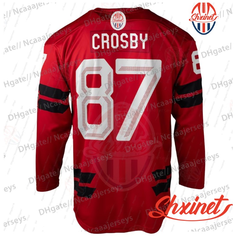 Custom Hockey Jerseys Canada 2026 Olympices Sidney Crosby Mcdavid Nathan Mackinnon Brayden Point Cale Makar Sam Reinhart
