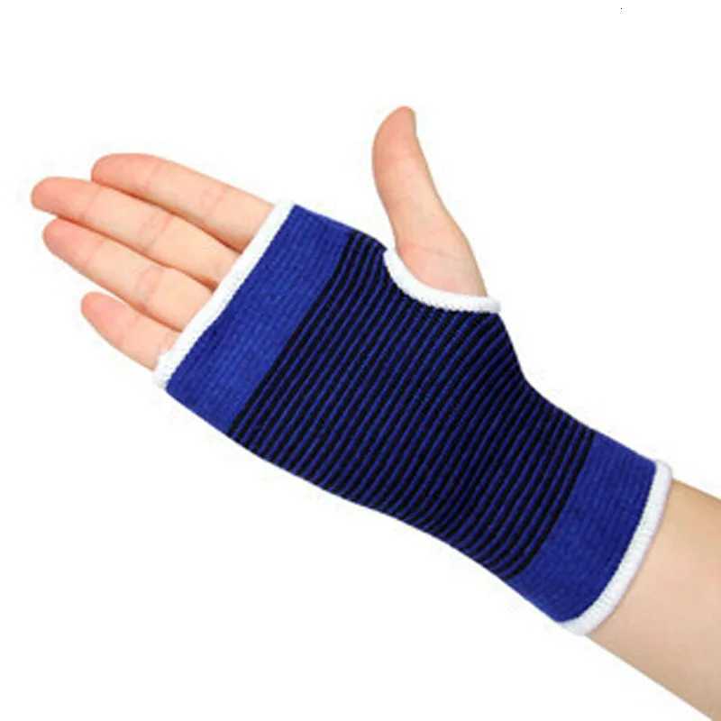 1 PC COYOCO Wristband with Palm Support Knit Warming Wrist Protector Blue Sports Brace M251226
