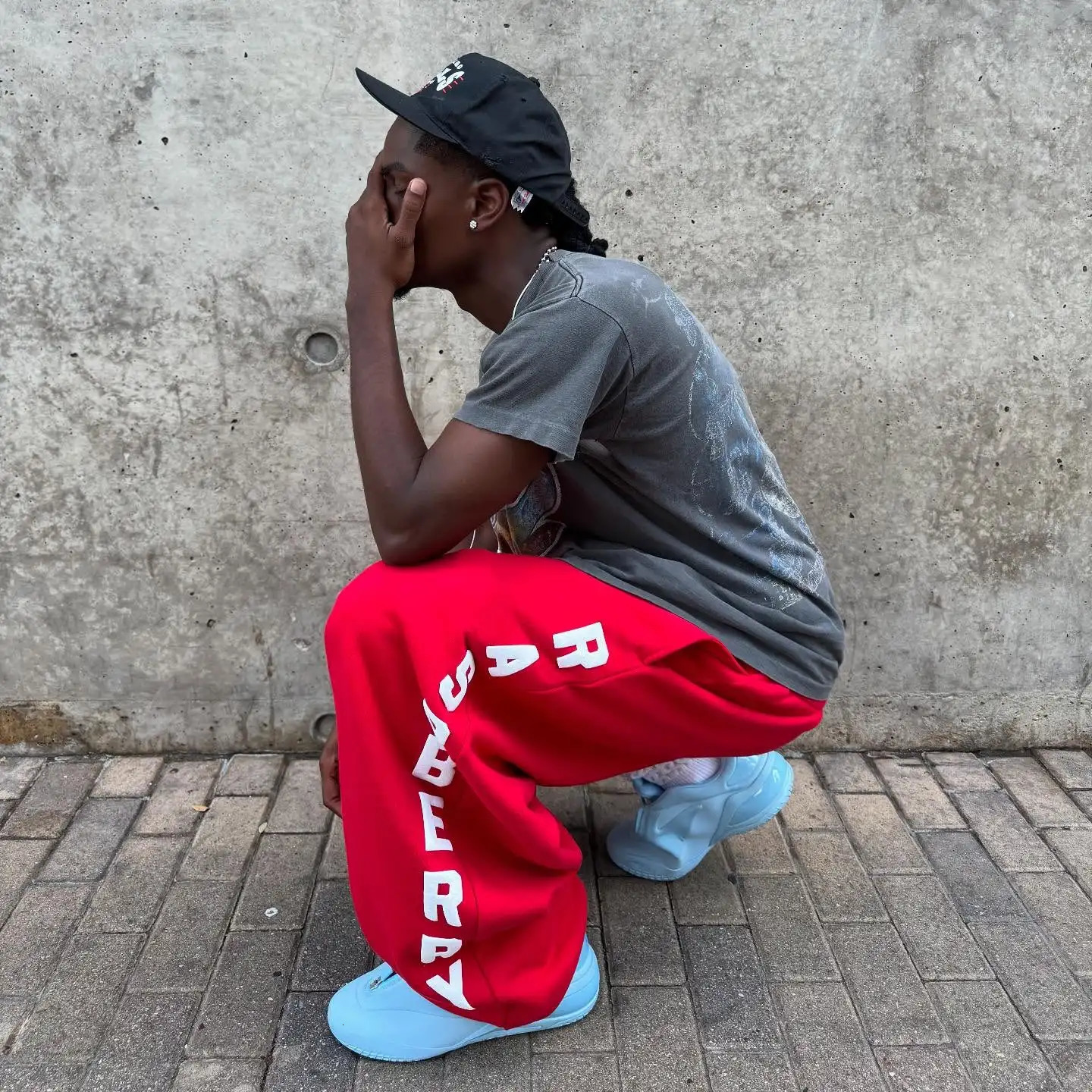 Harajuku Street Hip Hop Y2K Retro Sweatpants Camo Pattern Print Streetwear Men Unisex Casual Red Loose Pants Clothing 251226