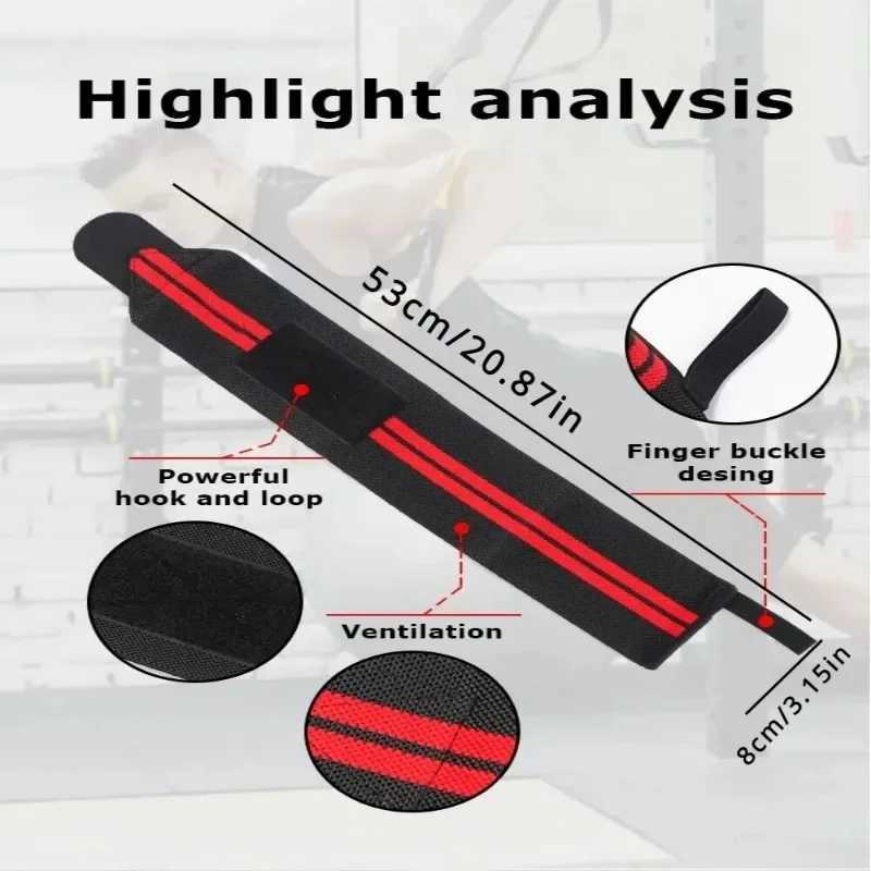 1PC Adjustable Wrist Straps Men and Women Elastic Wristband and Wrist Fixers of Athletes Powerlifting Wrist Straps Band M251226