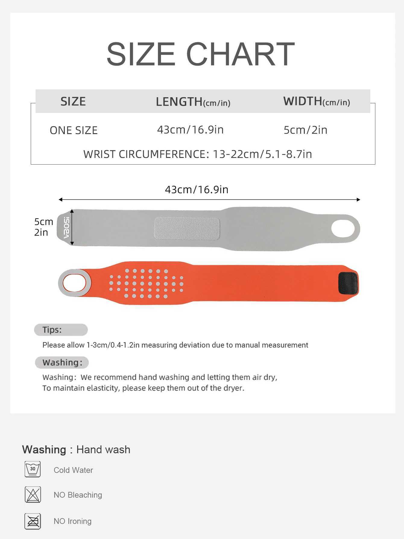 VBOSi 1 Piece Unisex Lightweight Adjustable Wrist Wrap Support for Work Badminton Gym Training for Men Women M251226