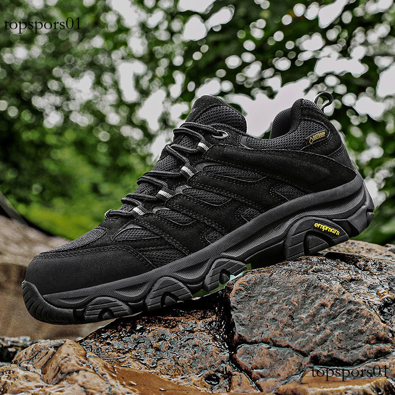 Outdoor Hiking Men, Shock Absorption, Lightweight, Water-Resistant, Professional Trail Trekking Climbing Sports Shoes, Travel Shoes for Men