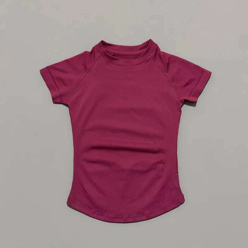 HISTELLO Impact Short Sleeve Top Seamless Yoga Leotard Clothing Women Gym T Workout Running Shirts Fitness Sports Vest 25T1226