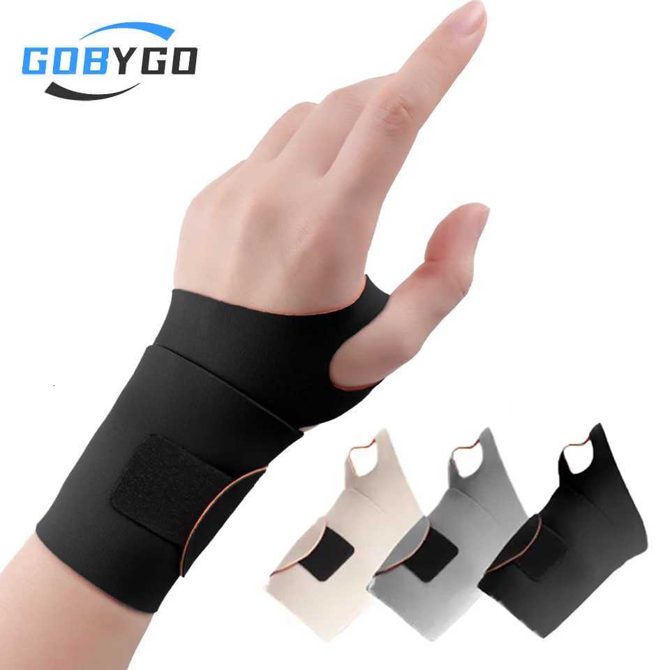 GOBYGO 1Pcs Adjustable Breathability Compression Wrist Brace Sprains Carpal Tunnel Pain Ultra-thin Elastic Wrist Support Unisex M251226