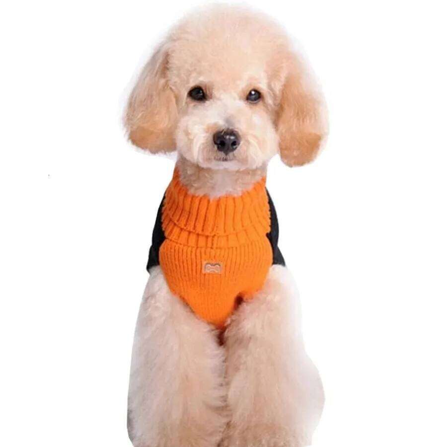 Holiday Halloween Pumpkin Pet Clothes Dog Sweater 25T1226