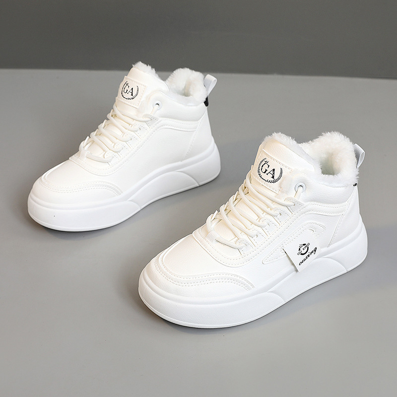 2025 designer fashion new autumn and winter warm cotton shoes women's sports shoes plush lining college style