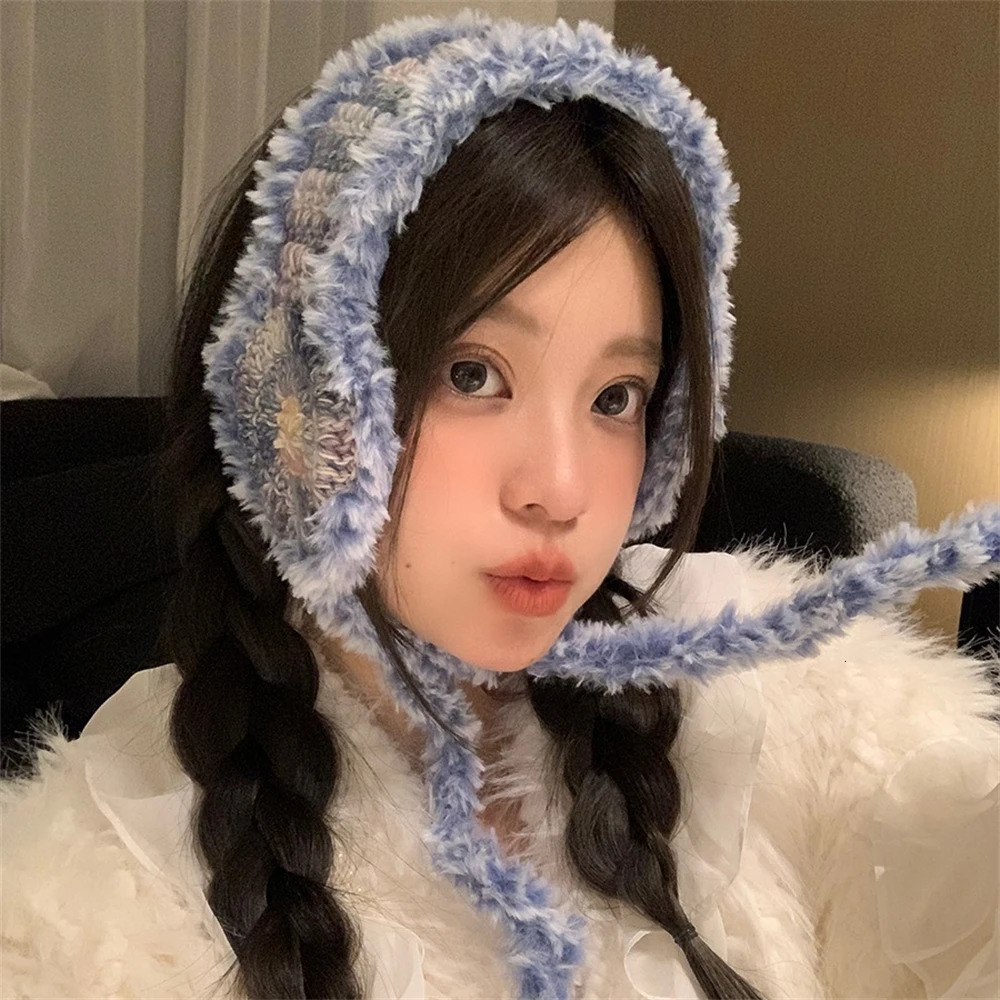 Fashion Winter Plush Earmuffs Womens Soft Stretch Knit Ear Headband Thickened Crochet Ear Warmer Hair Band Orejeras De Invierno 251225
