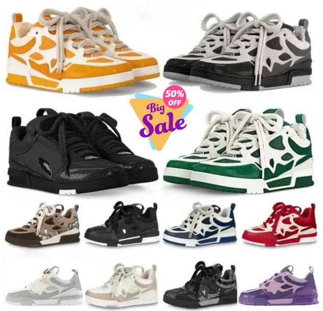 Designer skate sneakers mens womans trainers sneaker casual runner shoe outdoor leather skates tennis classics fashion shoes top 36-45