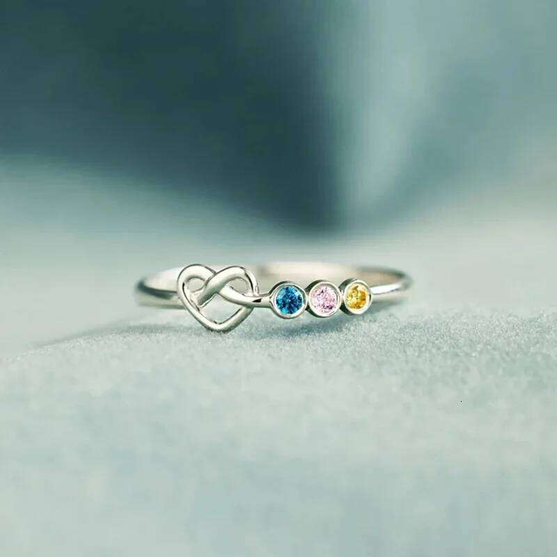 Huitan Chic Love for Women Exquisite Colorful CZ Silver Color Thin Rings Daily Wear Statement Jewelry Fancy Gift