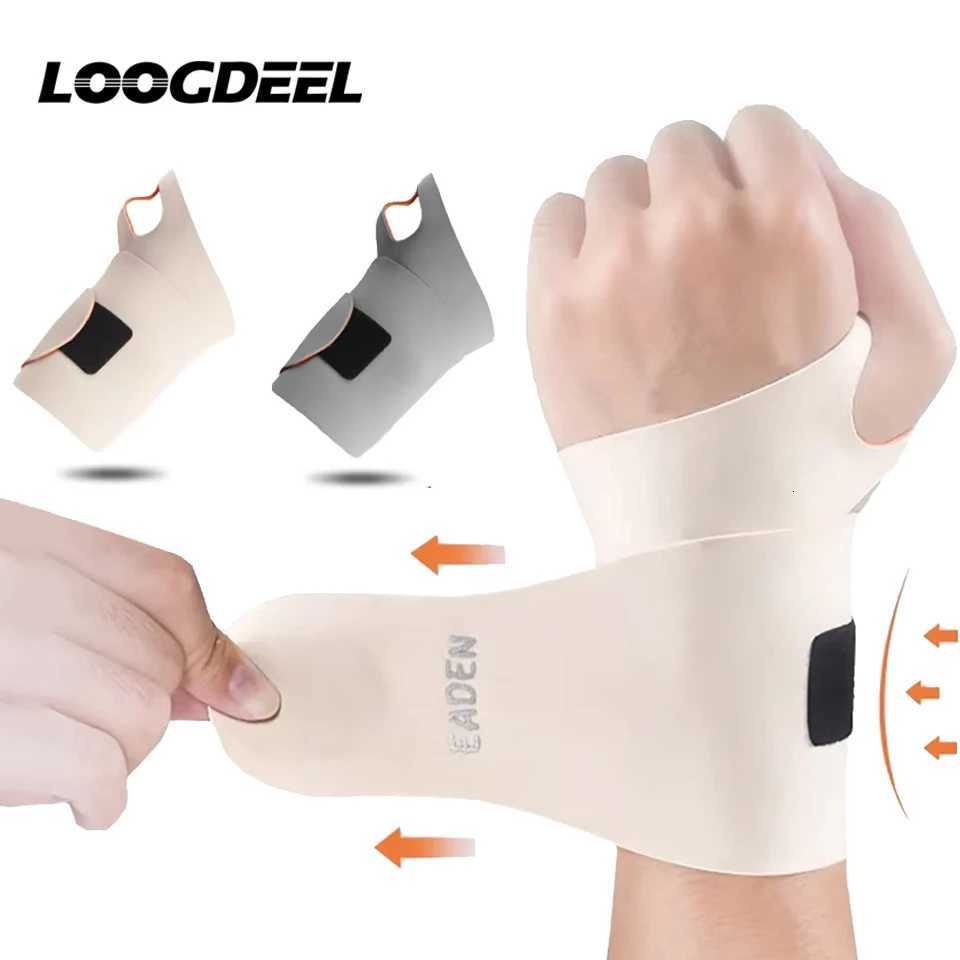 LOOGDEEL 1Pcs Wrist Exercise Safety Support Tendon Sheath Pain Sprain Wrist Brace Adjustable Thin Compression Wrist Guard Unisex M251226