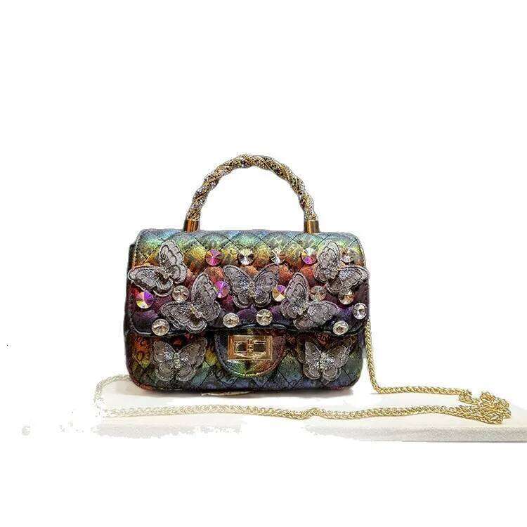 2025 Rhinestone Women Summer Fashion Shoulder Crossbody Bag Diamond Chain Quilted Handbag