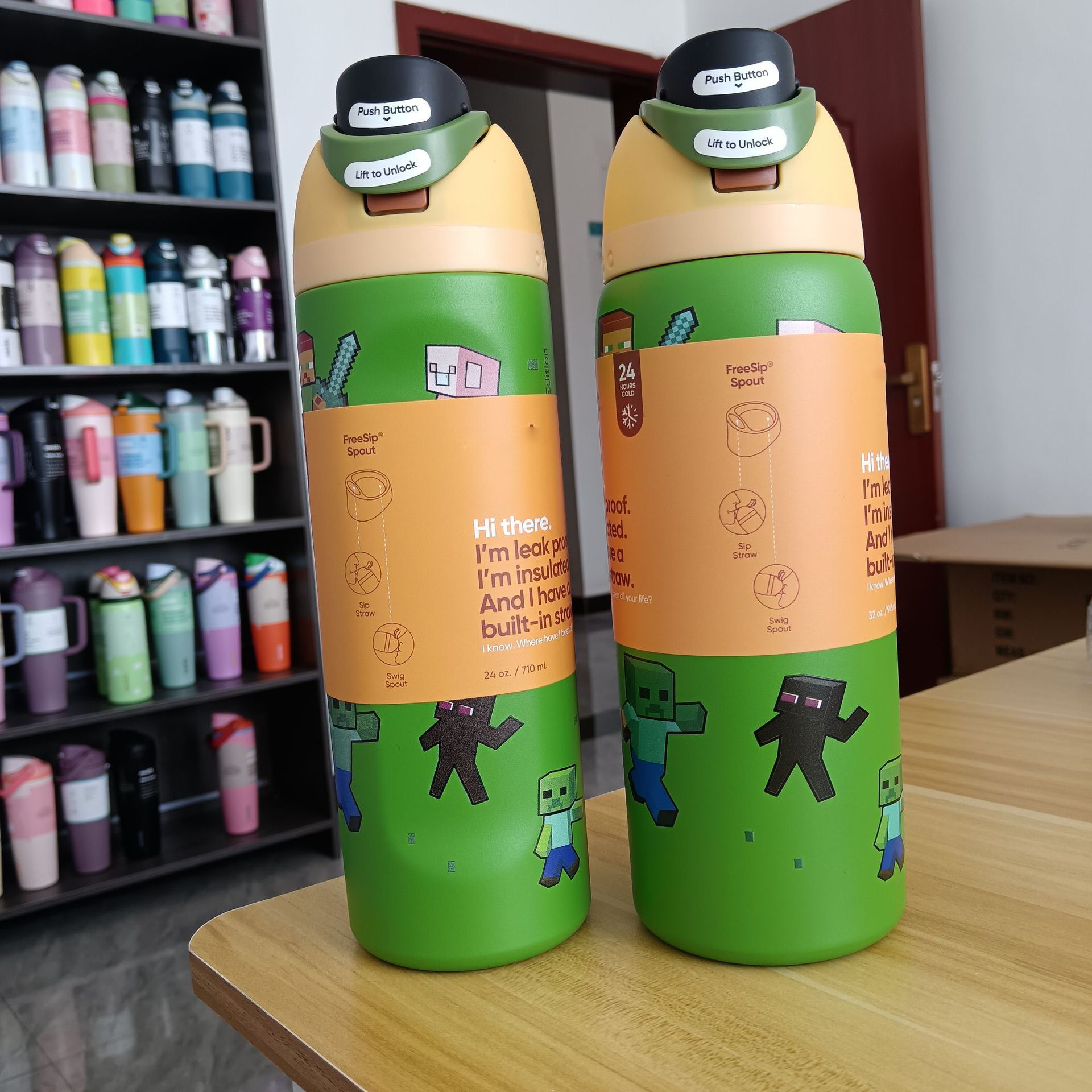 32oz Stainless Steel Vacuum Flask Double-Wall Insulated Thermos Bottle Hot Cold Leakproof Vacuum Insulated Stainless Steel Mug AAAA