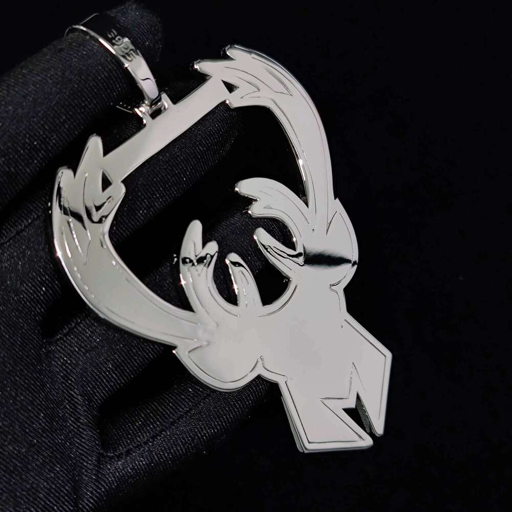 Irregular Shape Antler Pendant Necklace - Unique Cut Design, Custom Name/Date Engraved, Jewelry for Nature Lovers, Couples Gift