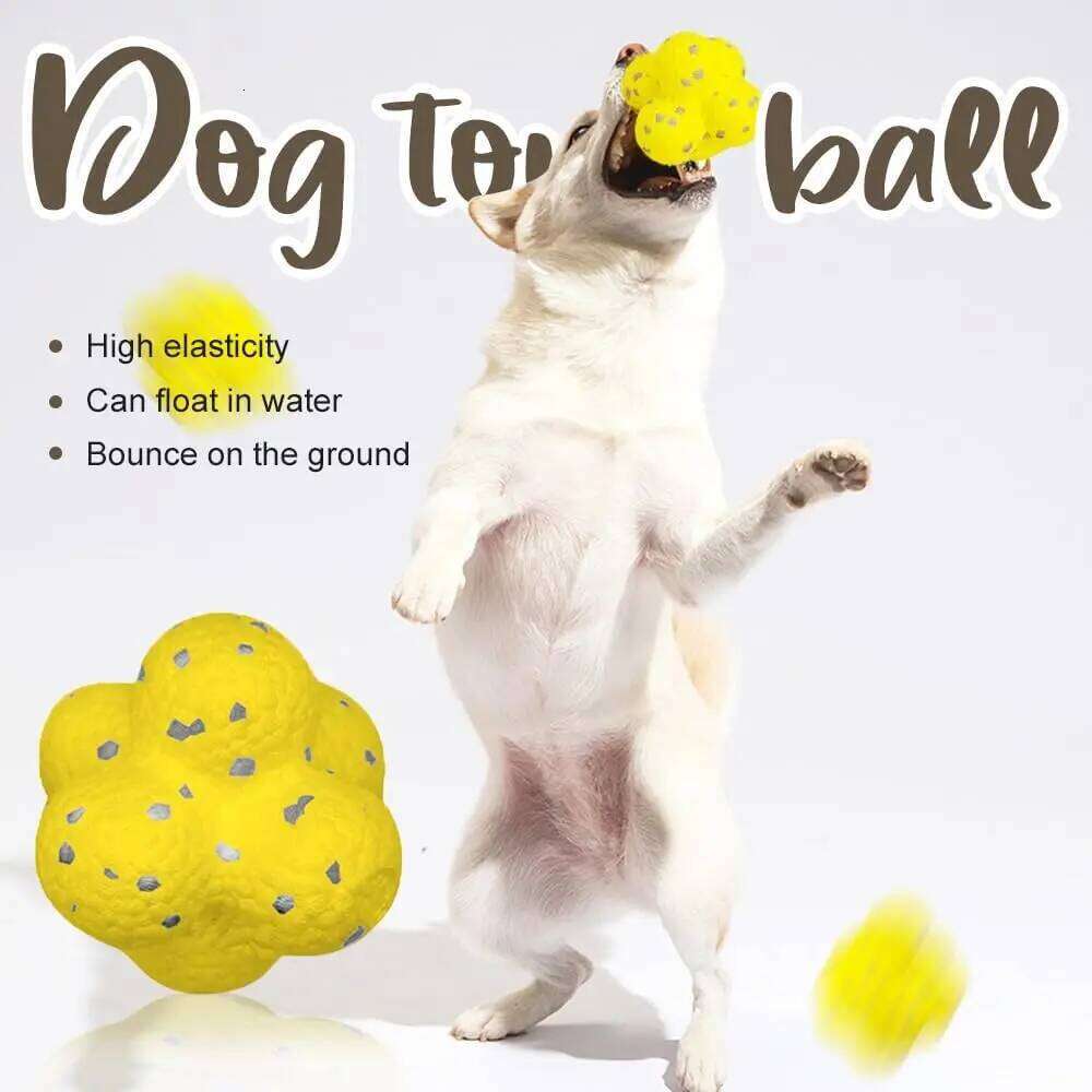Pet Dog Toy Super Bite Resistant Light Chew ETPU Ball High Elastic Interactive Throwing Flying Toys For Dogs Accessories 25N1226