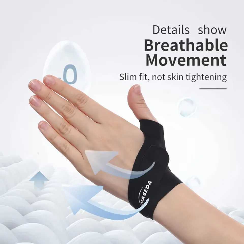 GOBYGO 1Pcs Adjustable Wrist Guard Breathable And Highly Elastic Wrist Finger Guards Tendon Sheath Strain Basketball Volleyball M251226