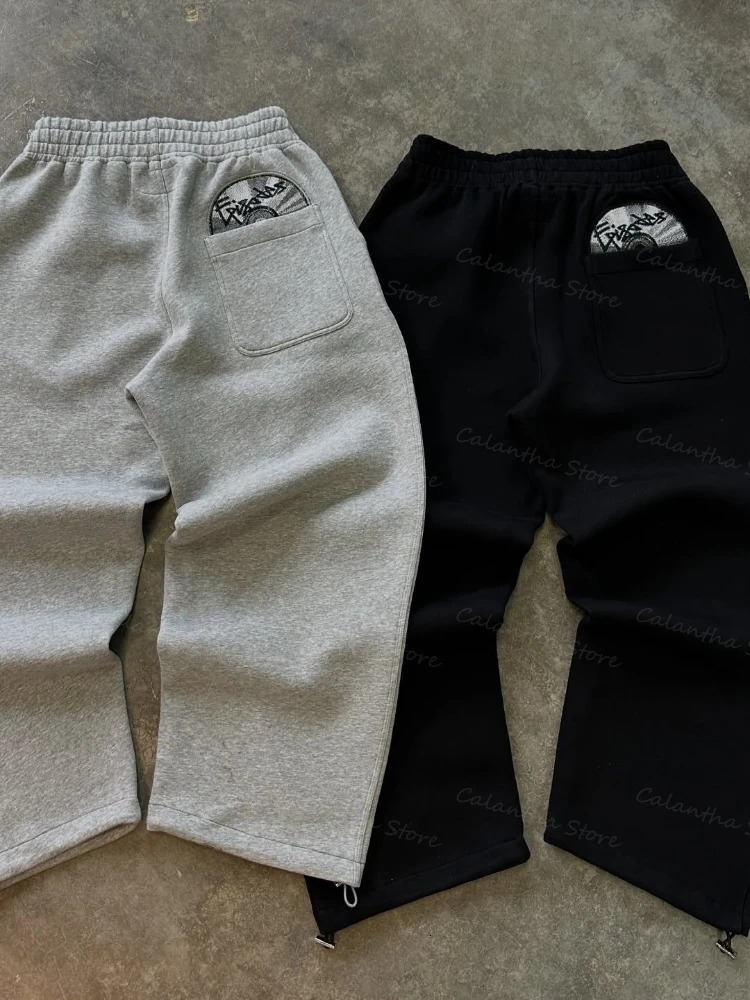 Fashion Trend Embroidered Casual Pants for Men High Street n Comfortable Sports Loose Y2K 251226