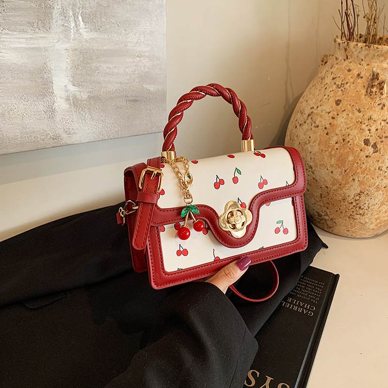 luxury brand bag 2025 New Designer Shoulder Tote Bags For Womans Ladies Flower Printing Square Handbag Girl Fashion Bag