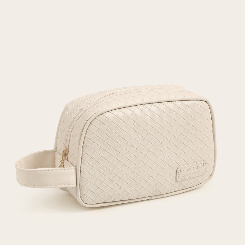 2025 Vintage light luxury large-capacity hand-held makeup bag for women portable travel skincare product partitioned waterproof toiletries storage bag