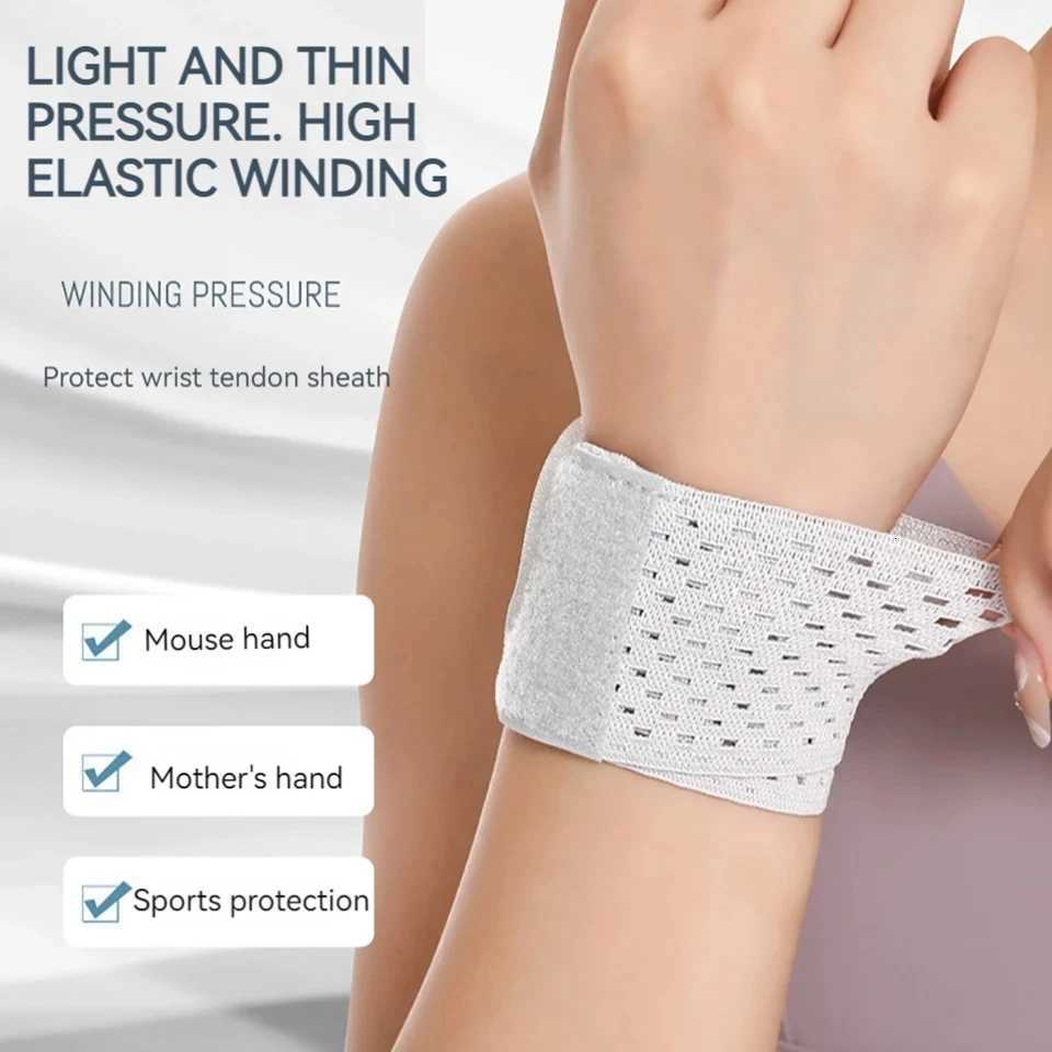GOBYGO 1Pcs Wrist Brace Ultra-thin Compression Wrist Straps Workout Fitness Weightlifting Tendonitis Pain Sprains Wrist Support M251226