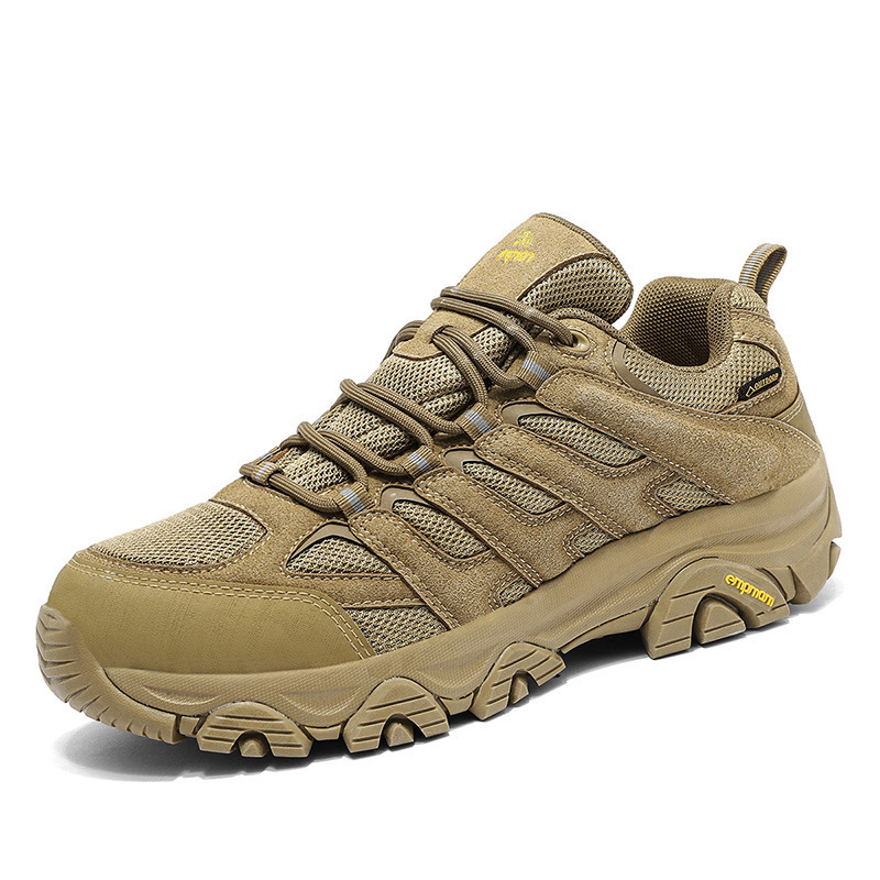 Outdoor Hiking Men, Shock Absorption, Lightweight, Water-Resistant, Professional Trail Trekking Climbing Sports Shoes, Travel Shoes for Men