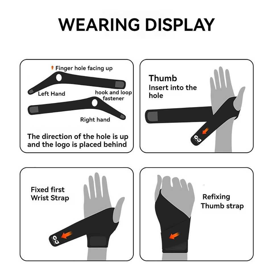 LOOGDEEL 1 Pcs Wrist Brace Outdoor Sports Cycling Left And Right Training Non-slip Breathable Elastic Women Men Billiard Gloves M251226
