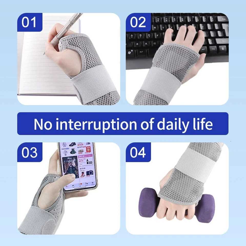 LOOGDEEL Breathable Wrist Support Professional Splint Wrist Brace Arthritis Carpal Tunnel Hand Sprain Tendinitis Wristband Men M251226