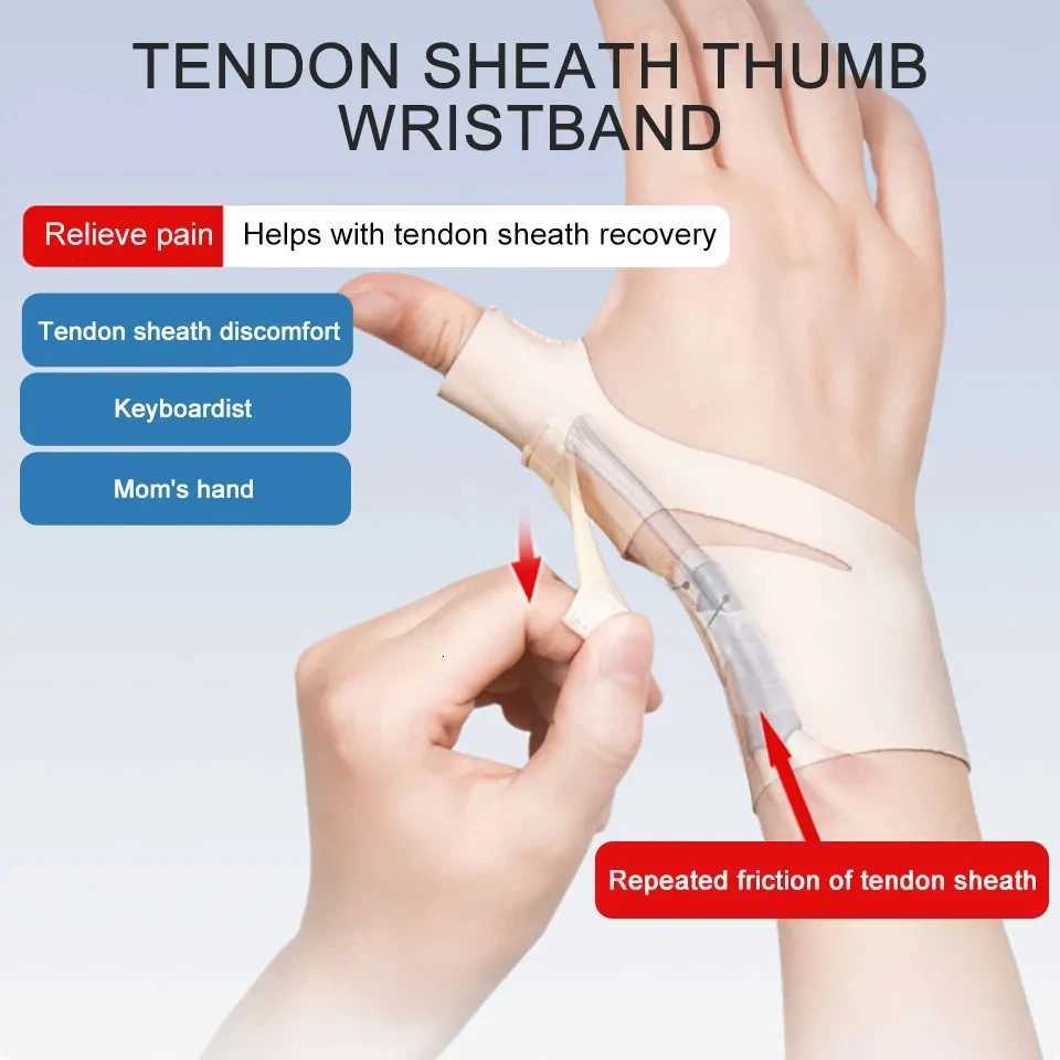 Elastic Thumb Support Brace Thumb Compression Sleeve Protector for Relieving Pain Arthritis Joint Pain Tendonitis Sprains Sports M251226