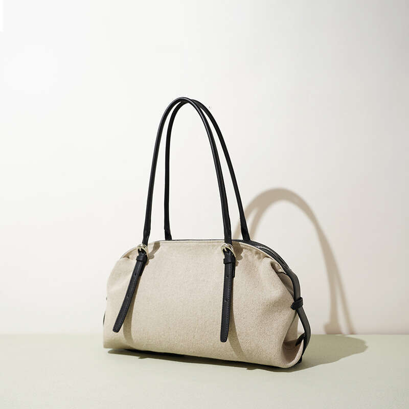 Luxury Shoulder Bags Totes Hobo Office Commuter Tote Top Layer Linen Fabric Original High End Light Fashion Women S Handbag Bag