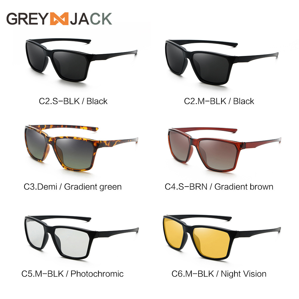 2026 New Polarized Men's Sunglasses, European and American Sunglasses, Sports Cycling Mirrors, TR90 Color Changing Glasses Wholesale