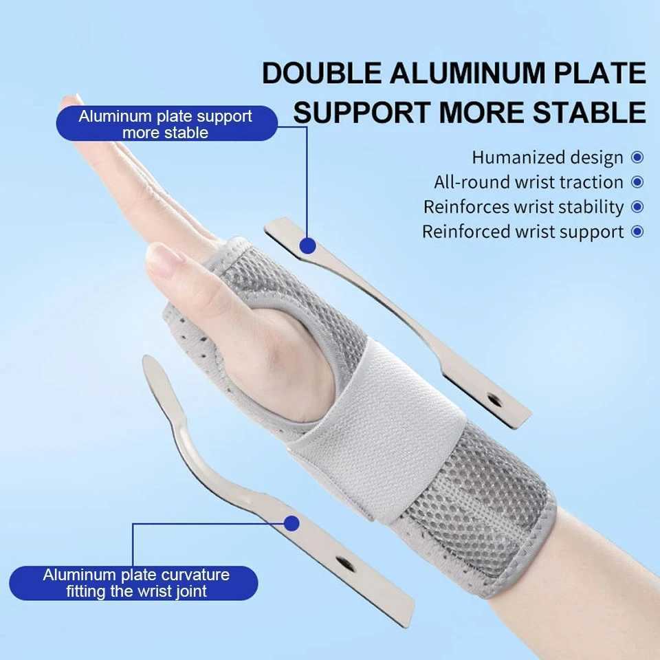 LOOGDEEL Breathable Wrist Support Professional Splint Wrist Brace Arthritis Carpal Tunnel Hand Sprain Tendinitis Wristband Men M251226