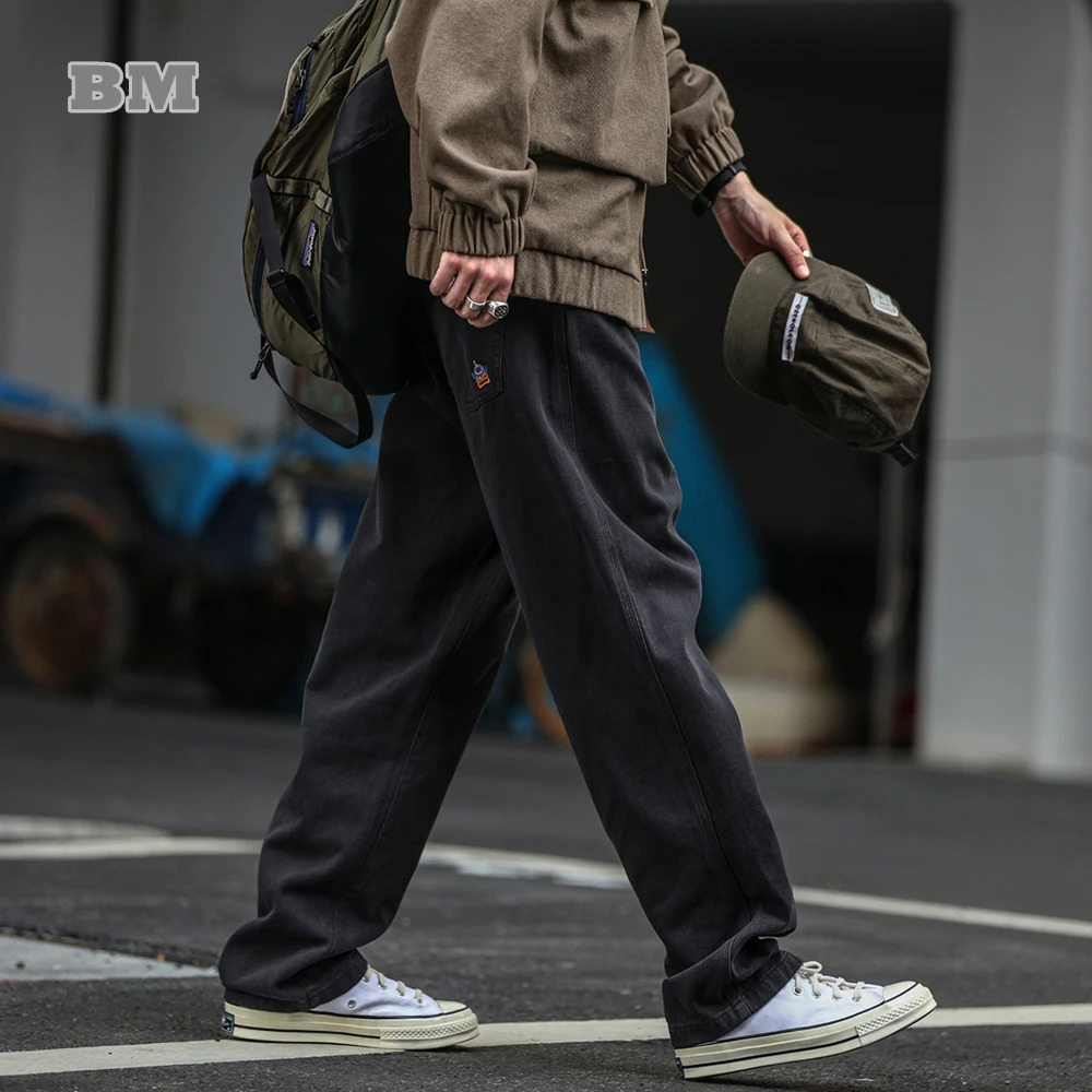 Japanese Streetwear High Quality Cargo Pants For Men Clothing Harajuku Casual StraightLeg Trousers Korean Fashion Baggy 251226