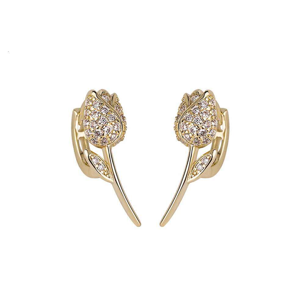Huitan Korean Style Flower Shaped Hoop Earrings for Women Silver Color/Gold Color Fancy Girls Ear Accessories Trendy Jewelry