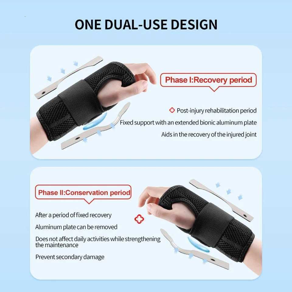 LOOGDEEL Breathable Wrist Support Professional Splint Wrist Brace Arthritis Carpal Tunnel Hand Sprain Tendinitis Wristband Men M251226