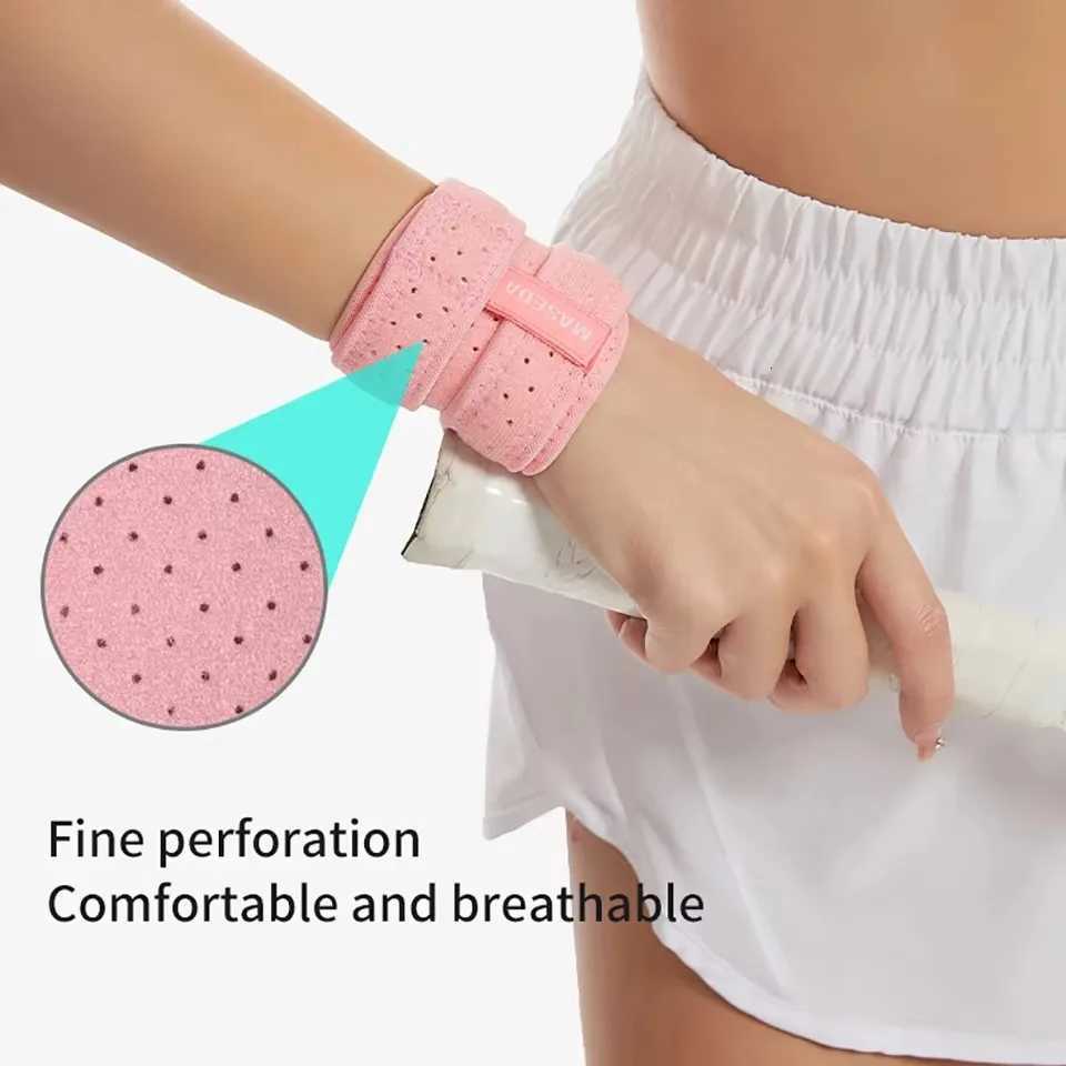 GOBYGO 1Pcs Thin Gym Wrist Wraps Double Strap Badminton Workout Weightlifting Compression Wrist Straps Wrist Support Men Women M251226