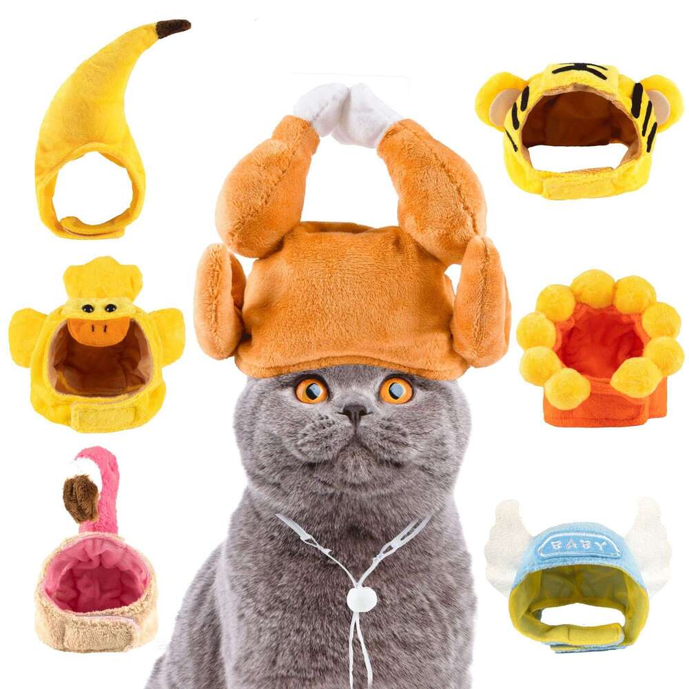 Pet Sunflower Hat Banana Headwear pet supplies 2026 Cat New Headband Teddy French Bulldog Dog Supplies