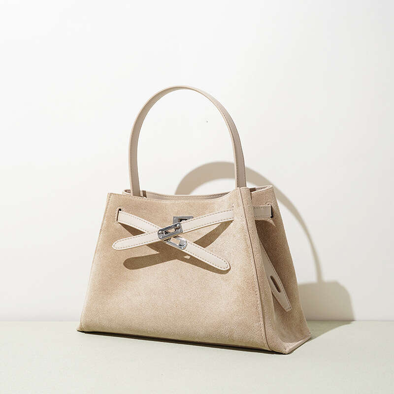 Luxury Shoulder Bags Totes Hobo Suede Simple New Single Bag Office Workers Genuine Leather Large Capacity High End Commuter Handbag For Women