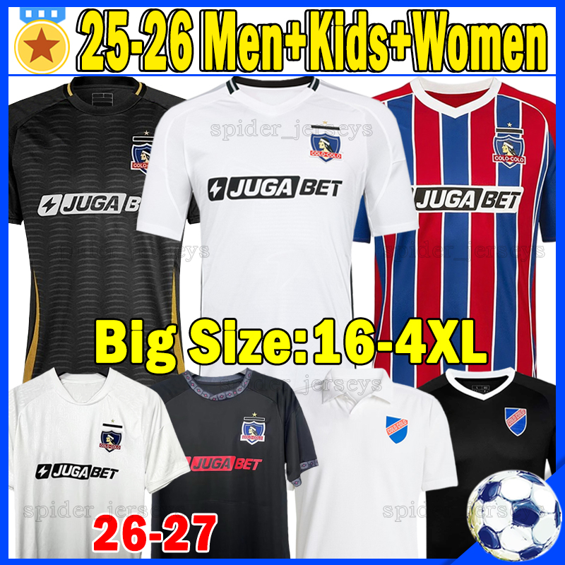 XXXL 4XL 25 26 COLO COLO Soccer Jerseys Retro 1925 1997 2003 05 CORREA 100th anniversary CEPEDA Women Football Shirts 2025 2026 OROZ AQUINO PIZARRO VEGAS Men Kids Kits
