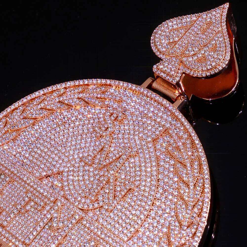 jewelry Personalized Custom Logo Hip Hop Bling Charm Iced Out Diamond Pendant Solid Silver Chain Rapper Jewelry Gifts