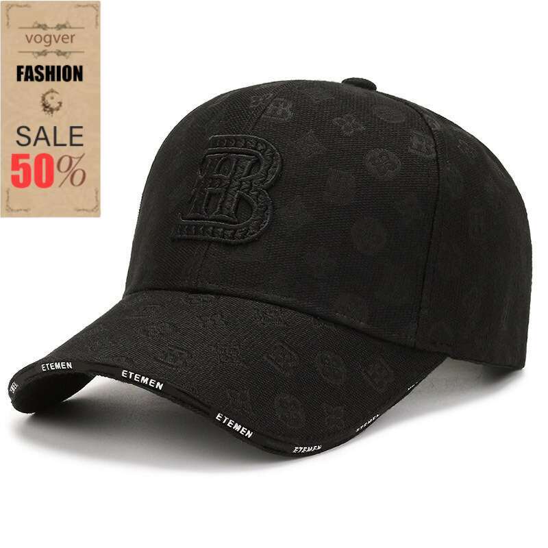 Men's Baseball Cap Vintage Printed Sun Hat spring cotton Casual hat Fashion travel retro Composite Color Hip Hop Youth Street Fashion Trendy