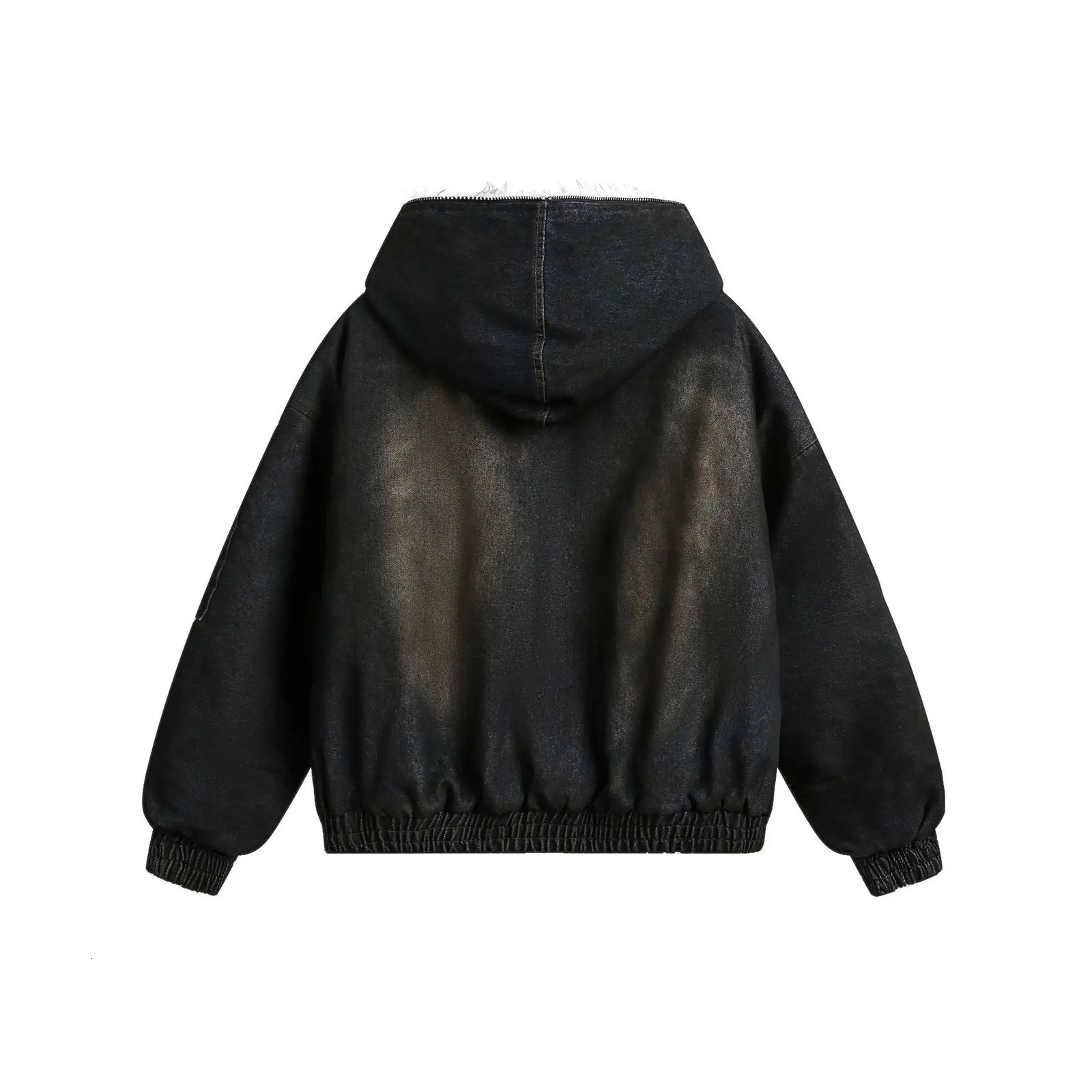 Winter American Washed Hooded Cotton Jacket Men Casual Thick Warm Coat Vintage Streetwear Parka 251223